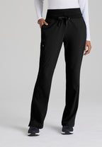 5206 - Barco One Stride Pant-5 Pocket Mid-Rise Fit & Flare Women's Petite