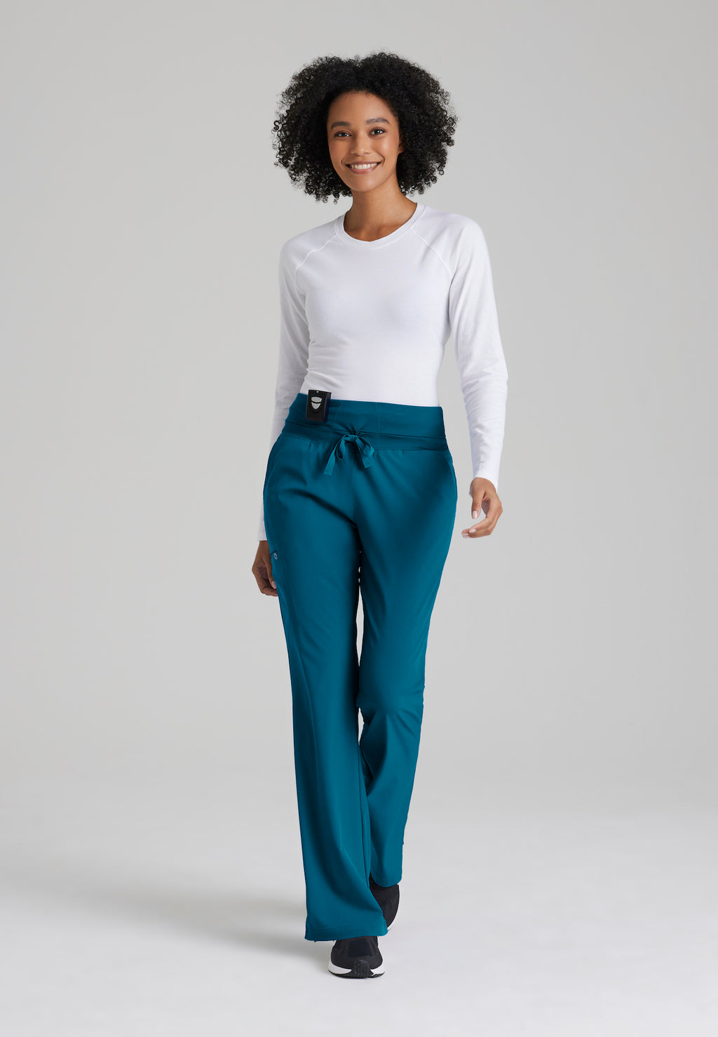 5206 - Barco One Stride Pant-5 Pocket Mid-Rise Fit & Flare Women's Petite