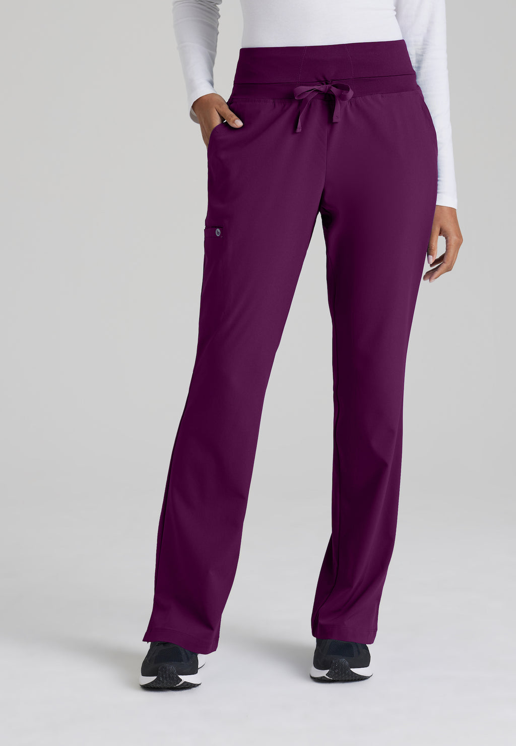 5206 - Barco One Stride Pant-5 Pocket Mid-Rise Fit & Flare Women's Petite