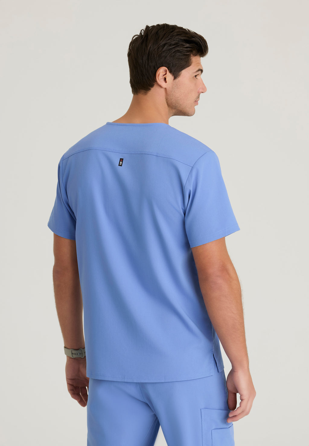 GRST079 - Men's Chest Pocket V-Neck Scrub Top