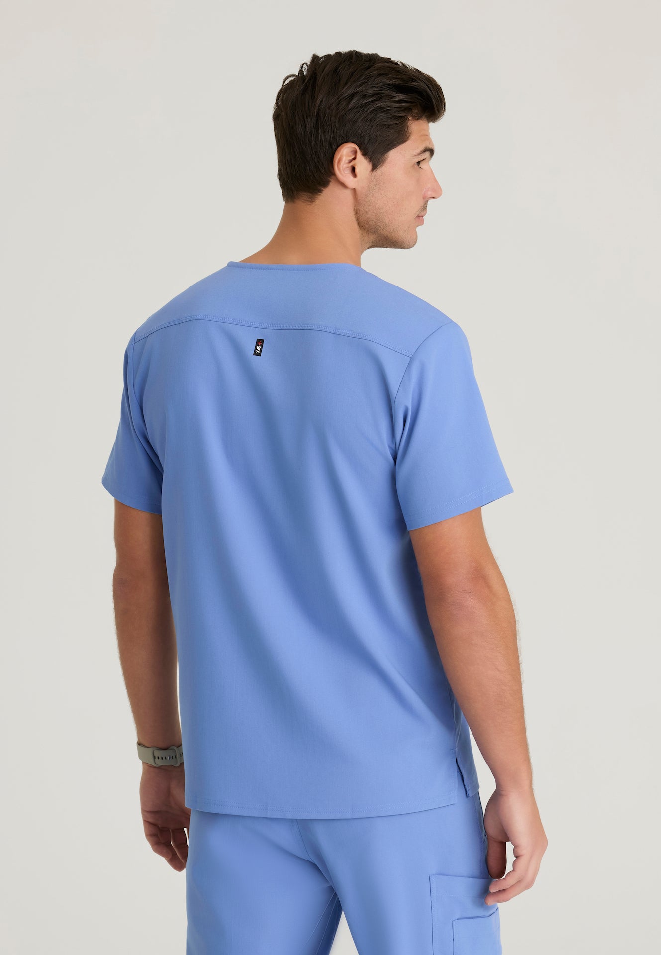 GRST079 - Men's Chest Pocket V-Neck Scrub Top
