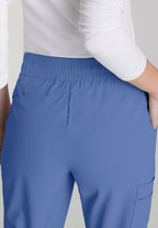 SKP552 - Women's Mid Rise Jogger Scrub Pants Plus and Tall