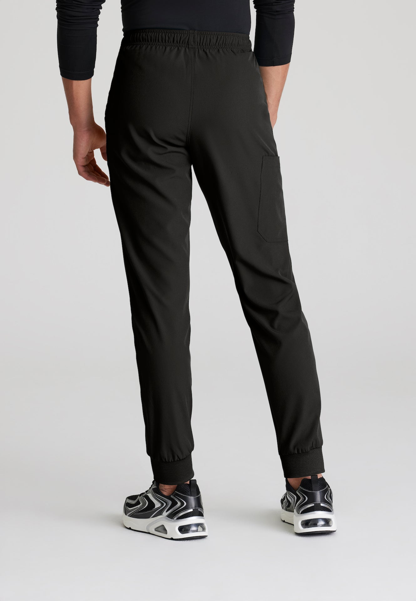 SKP572 - Men's Jogger Scrub Pant with Drawstring Elastic Waistband and Cargo Pocket Short