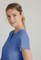 SKT259 - Skechers Women's Coast 2-Pocket Banded Collar Top