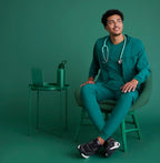 SKP572 - Men's Jogger Scrub Pant with Drawstring Elastic Waistband and Cargo Pocket