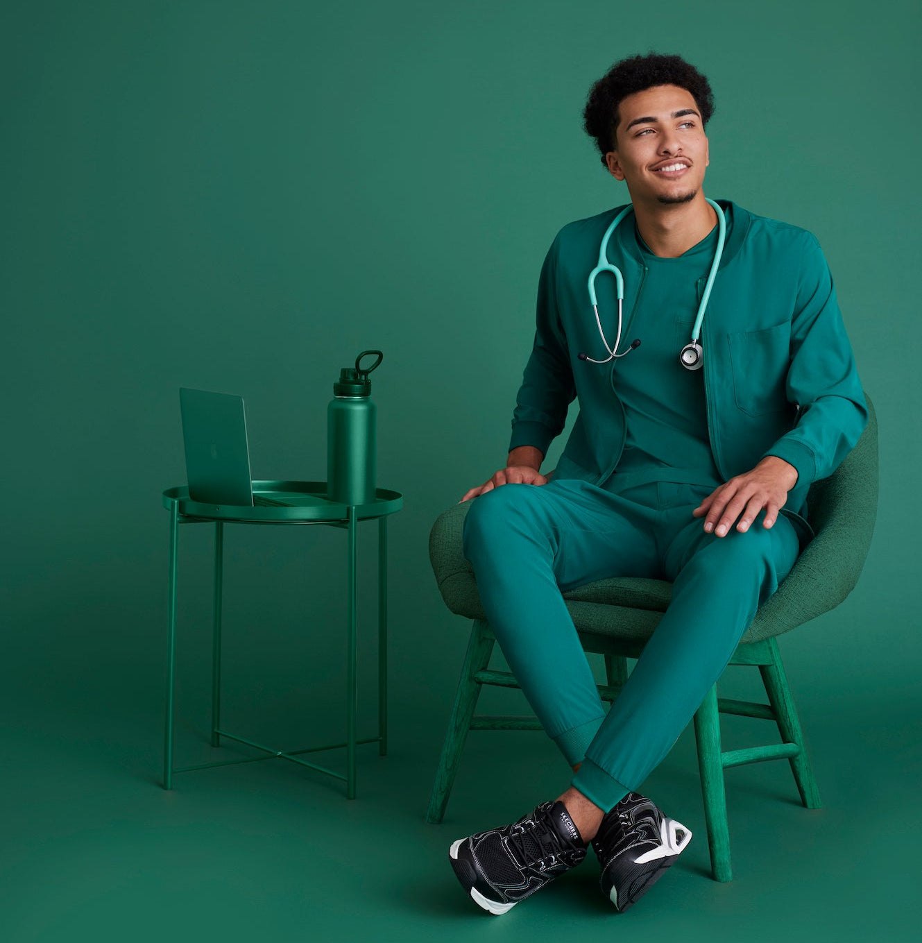 SKP572 - Men's Jogger Scrub Pant with Drawstring Elastic Waistband and Cargo Pocket