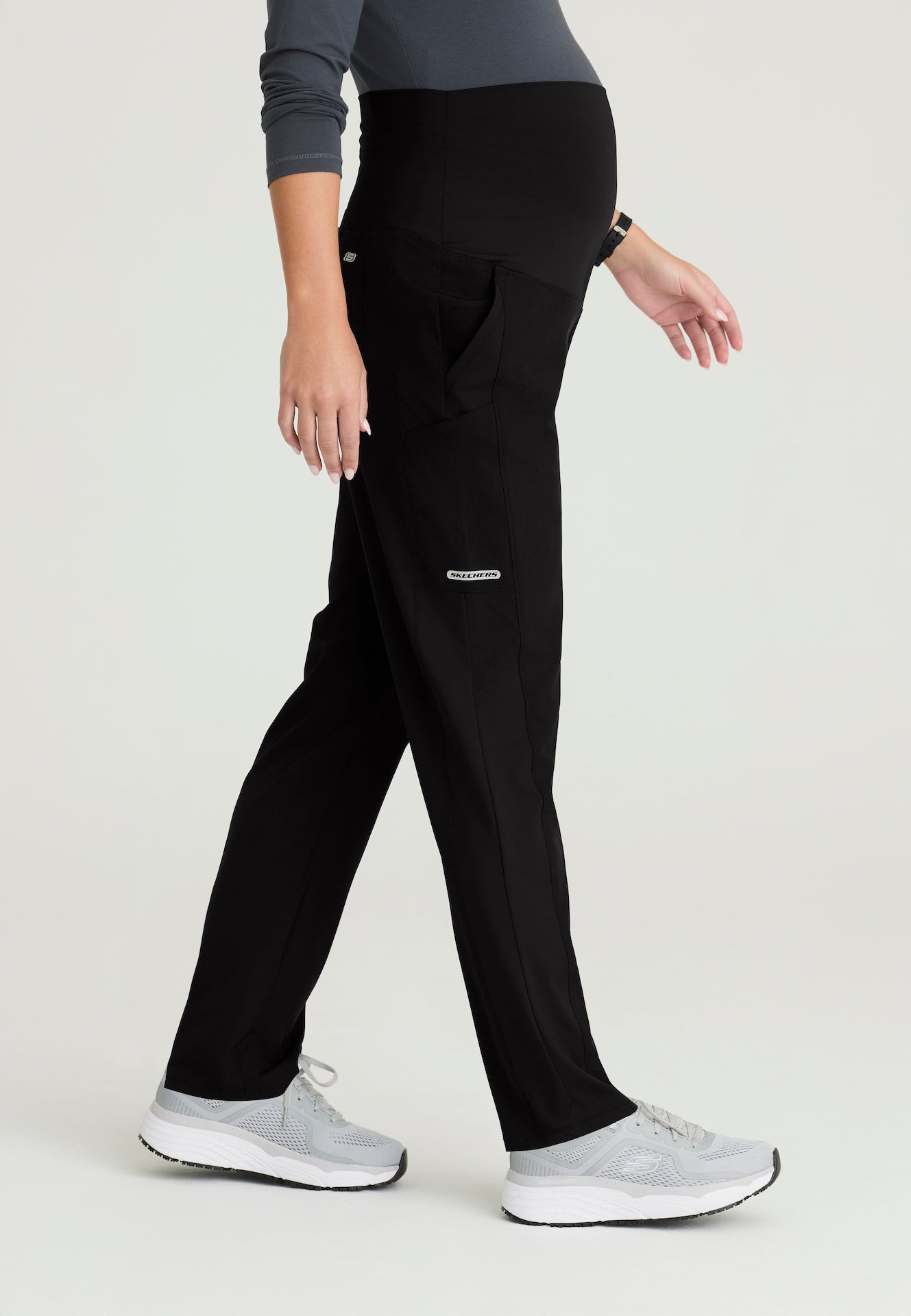 SKP705 - Skechers by Barco Women's 7 Pocket Maternity Straight Leg Pant