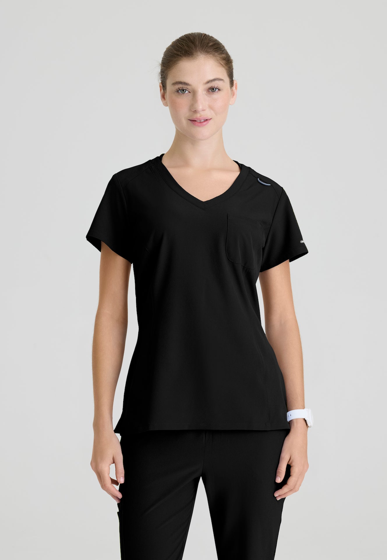 SKT147 - Skechers Women's Single Pocket V-Neck Tuck In Top