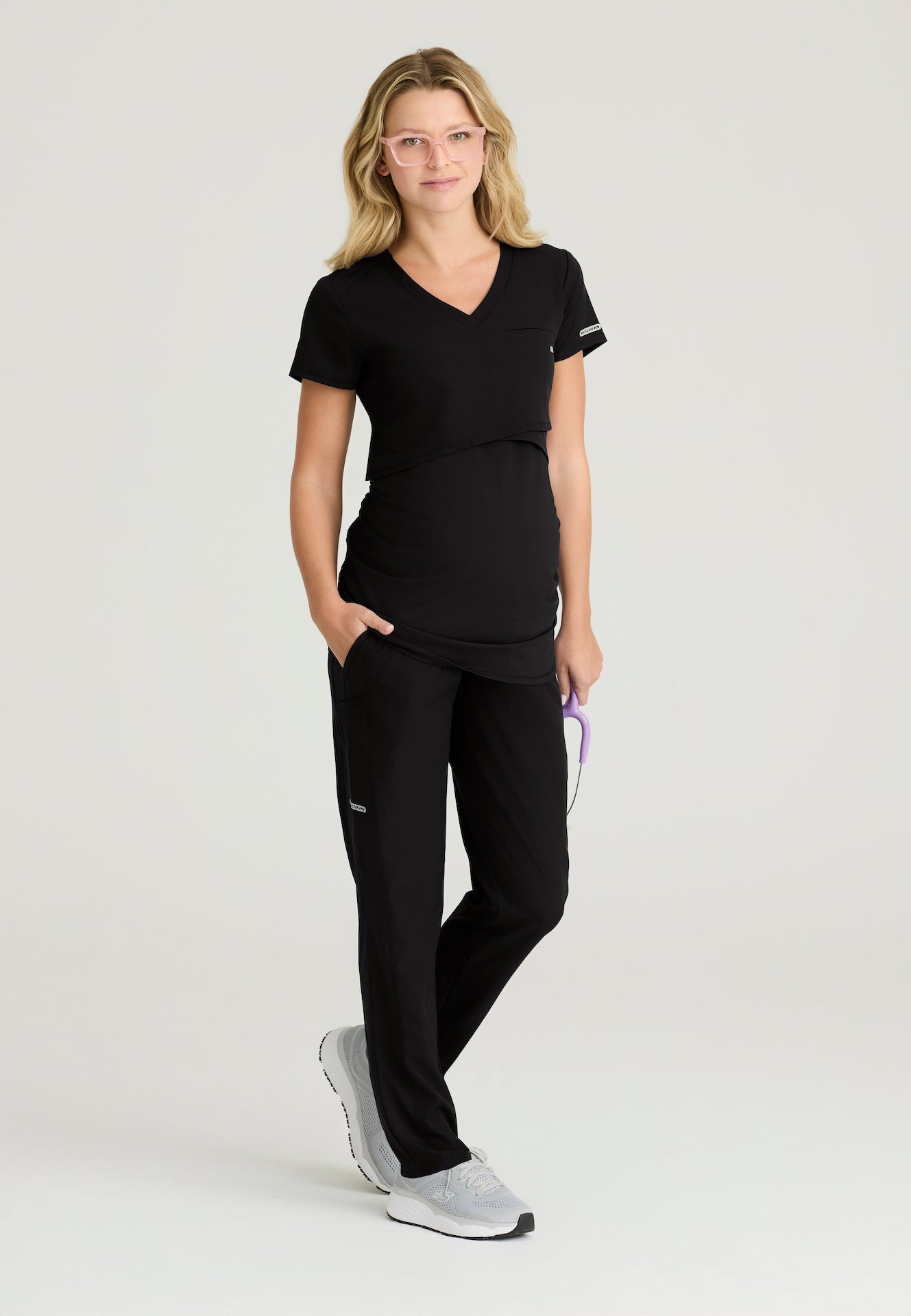 SKP705 - Skechers by Barco Women's 7 Pocket Maternity Straight Leg Pant